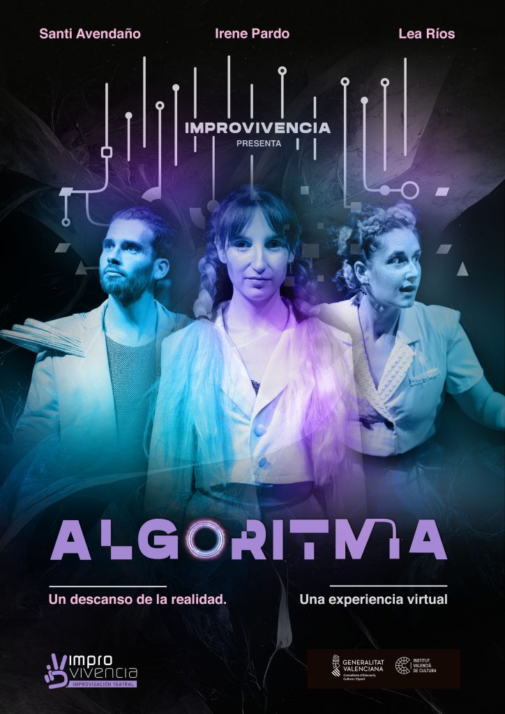Cartel Algoritmia Espectáculo Improvisación Teatro Alicante ImproVivencia